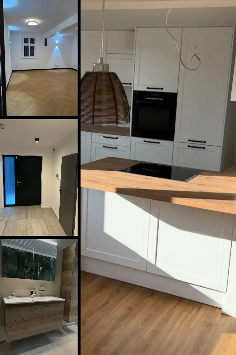 Moderne Komplettsanierung mit Küche, Badezimmer und hochwertigem Innenausbau