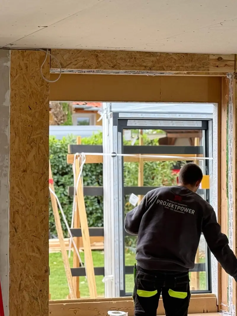 Einbau einer neuen Terrassentür